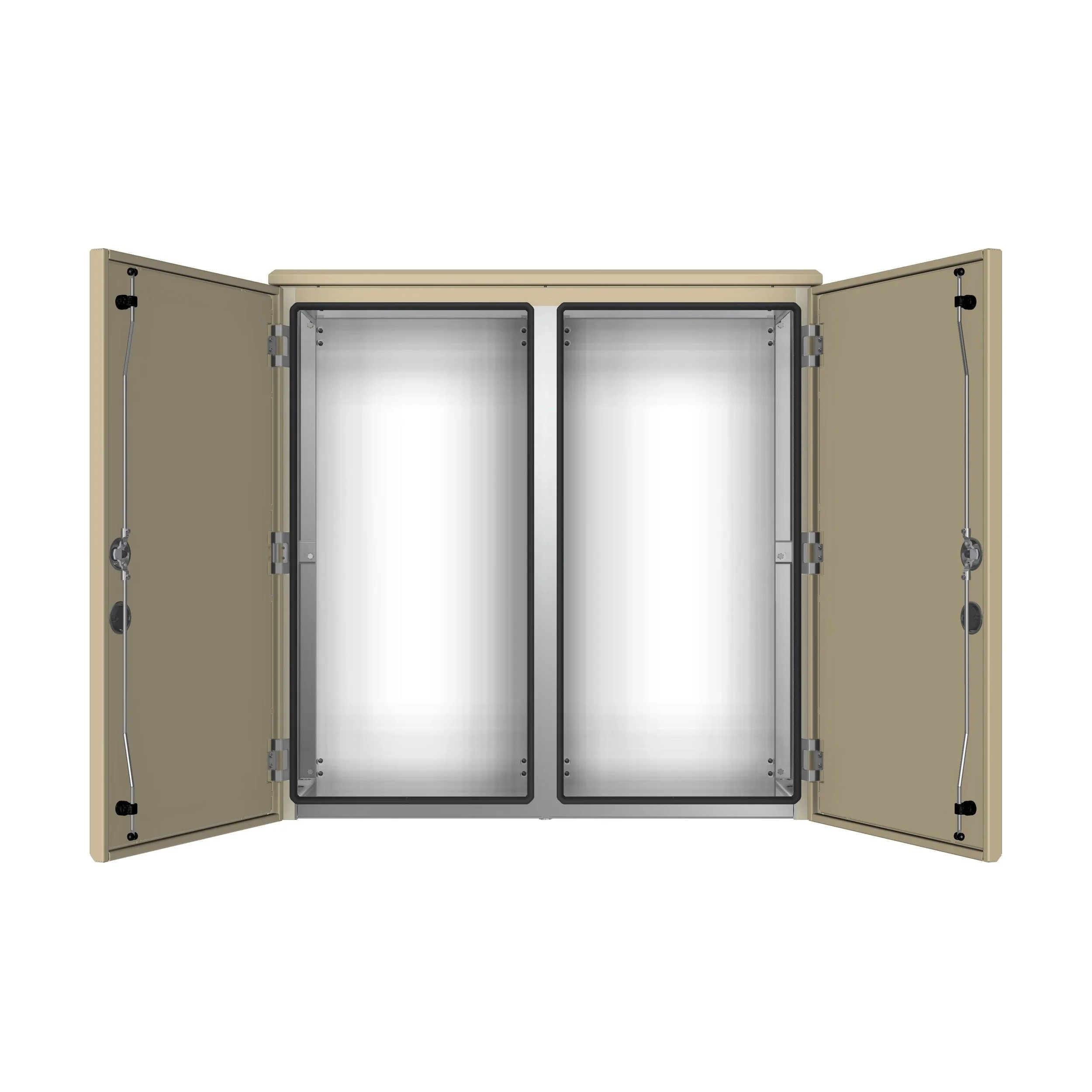 DBV 121204 Dobbeltveggede aluminiumsskap med 2 dører - 1200x1200x400mm - Bilde 2