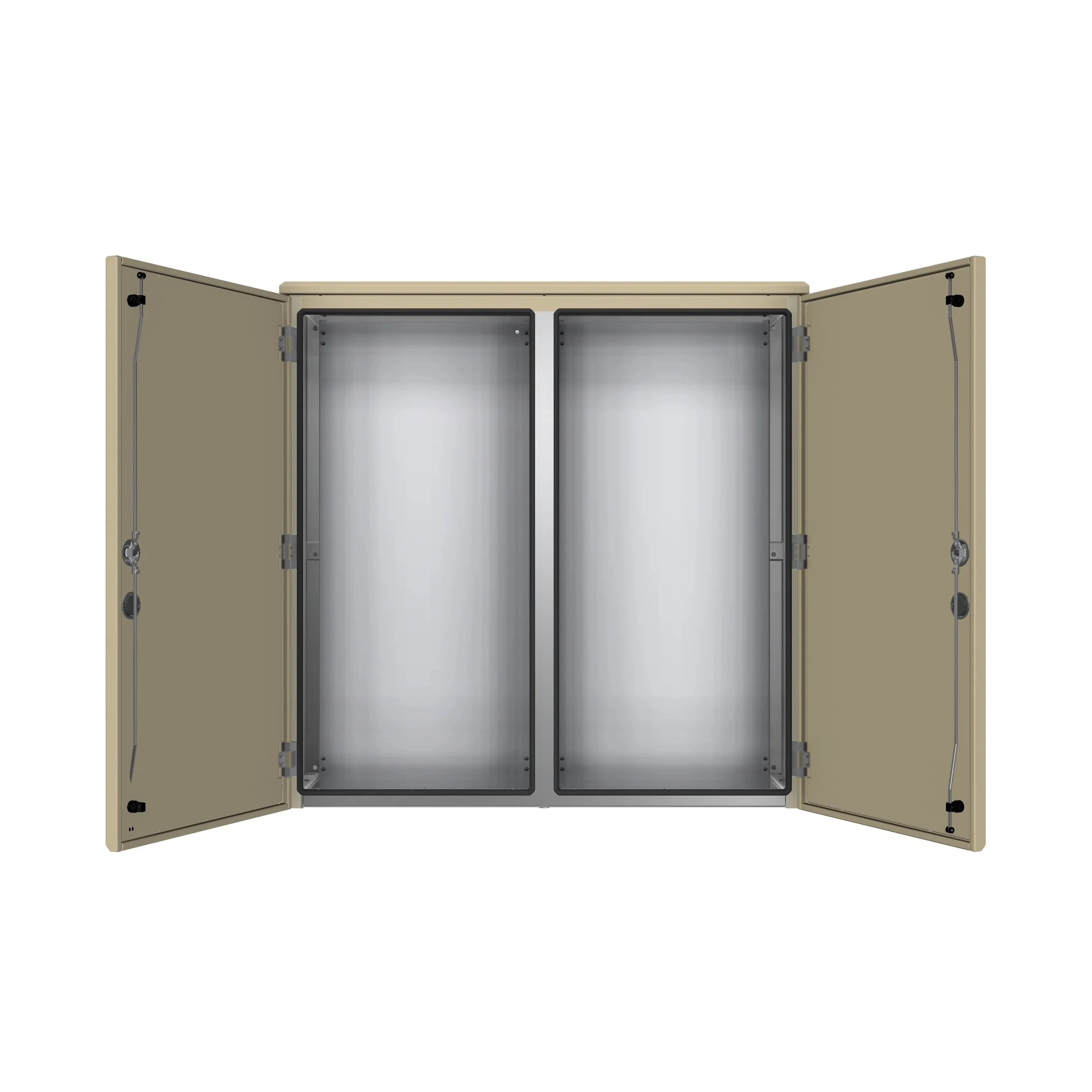 DBV 141404 Dobbeltveggede aluminiumsskap med 2 dører - 1400x1400x400mm - Bilde 2