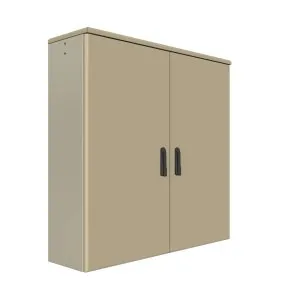 DBV 141404 Dobbeltveggede aluminiumsskap med 2 dører - 1400x1400x400mm