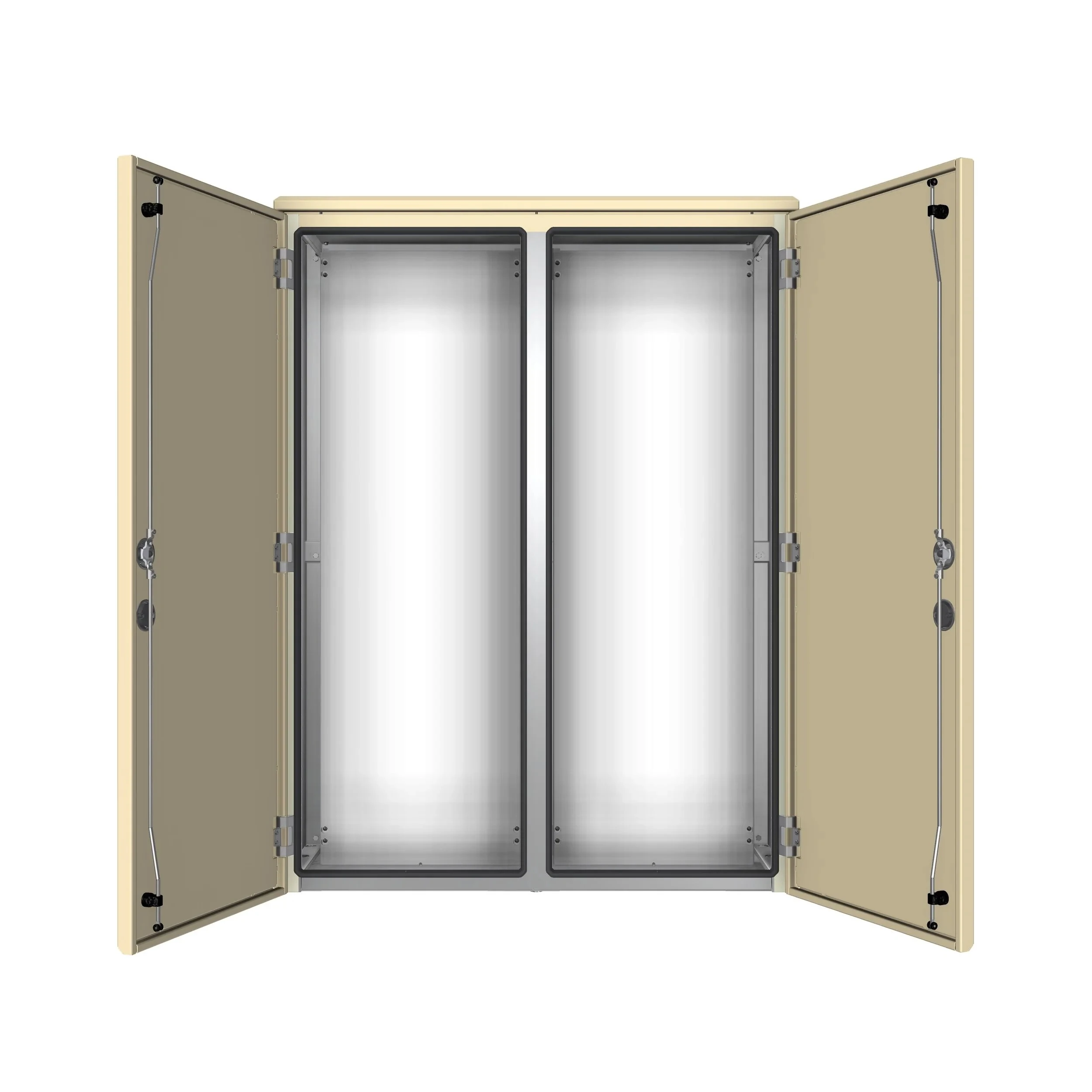 DBV 161404 Dobbeltveggede aluminiumsskap med 2 dører - 1600x1400x400mm - Bilde 2