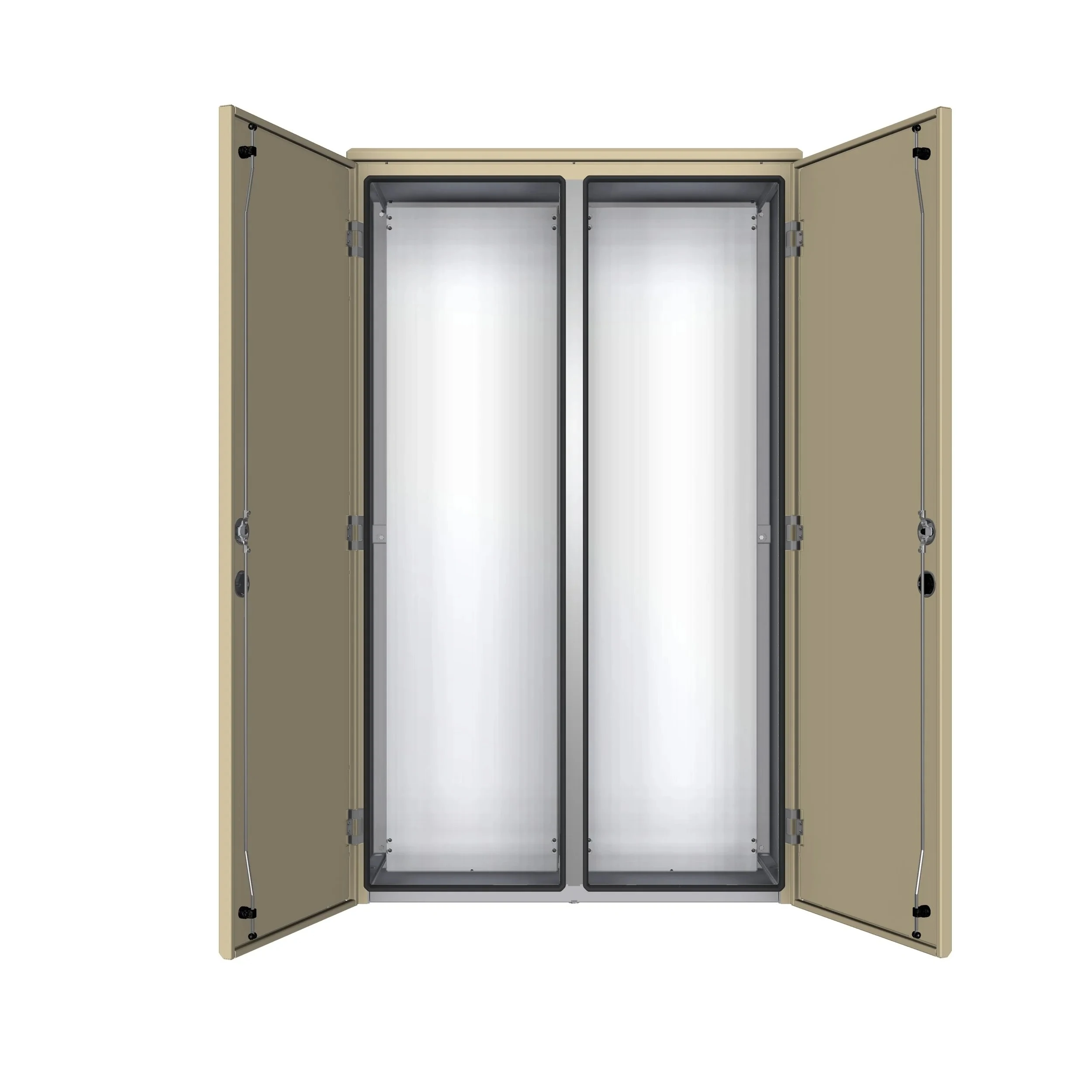 DBV 201205 Dobbeltveggede aluminiumsskap med 2 dører - 2000x1200x500mm - Bilde 2