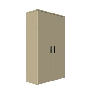 DBV 201205 Dobbeltveggede aluminiumsskap med 2 dører - 2000x1200x500mm