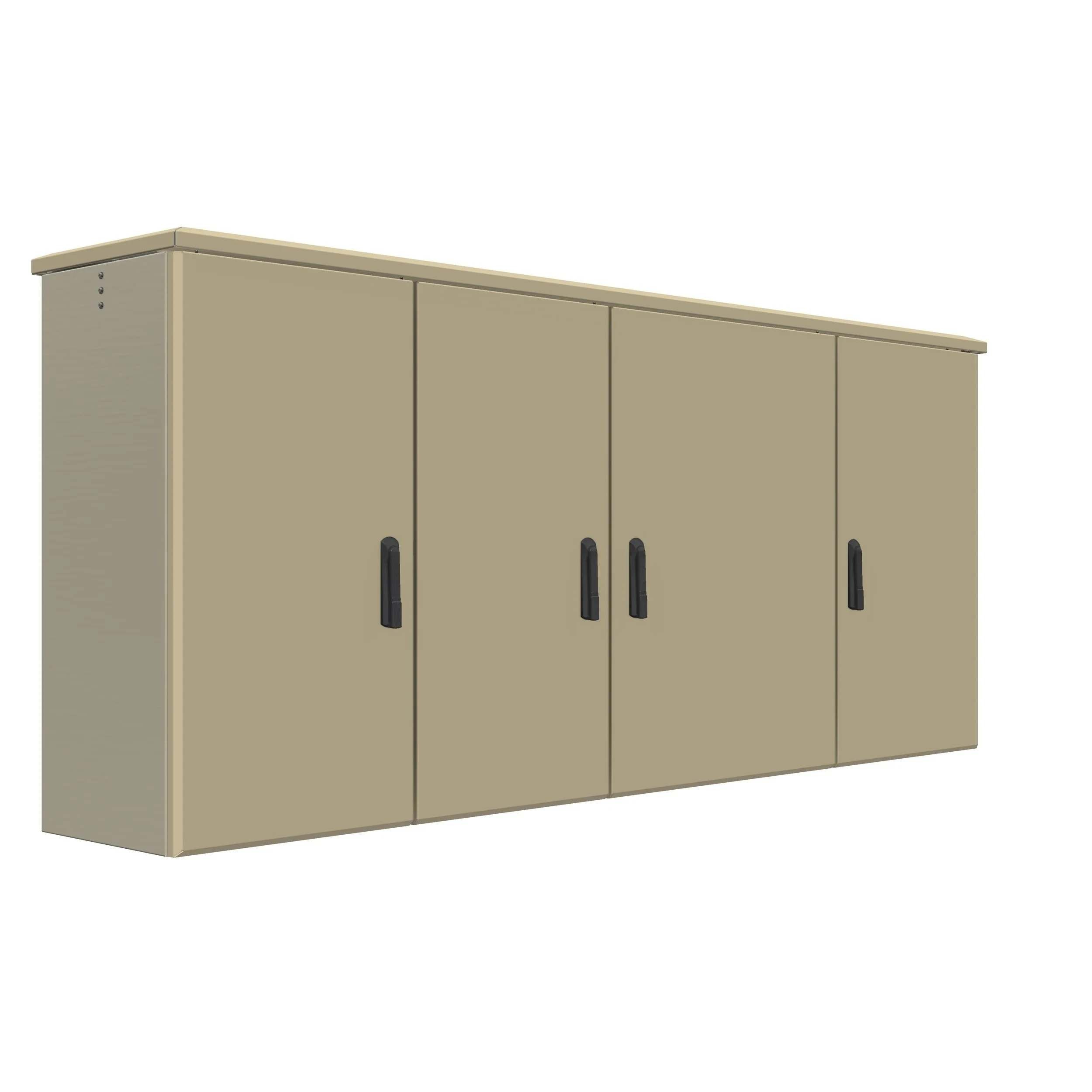 DBV 122805 Dobbeltvegget aluminiumsskap med 4 dører - 1200x2800x500mm